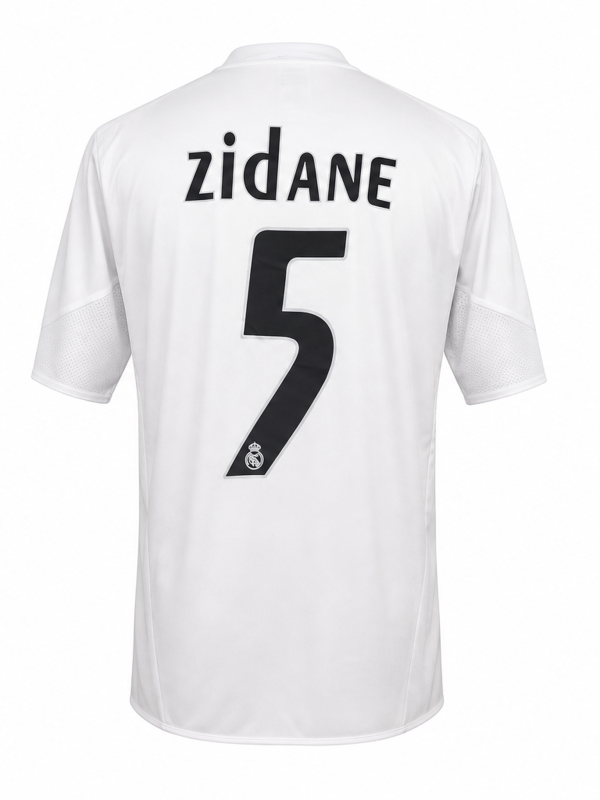 Real Madrid 2005-2006 Home Retro Jersey – ZIDANE #5 (White / Short Sleeve)