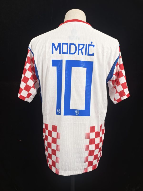 Croatia 2024 Home Jersey – MODRIĆ #10 (Red/White Checker / Short Sleeve)