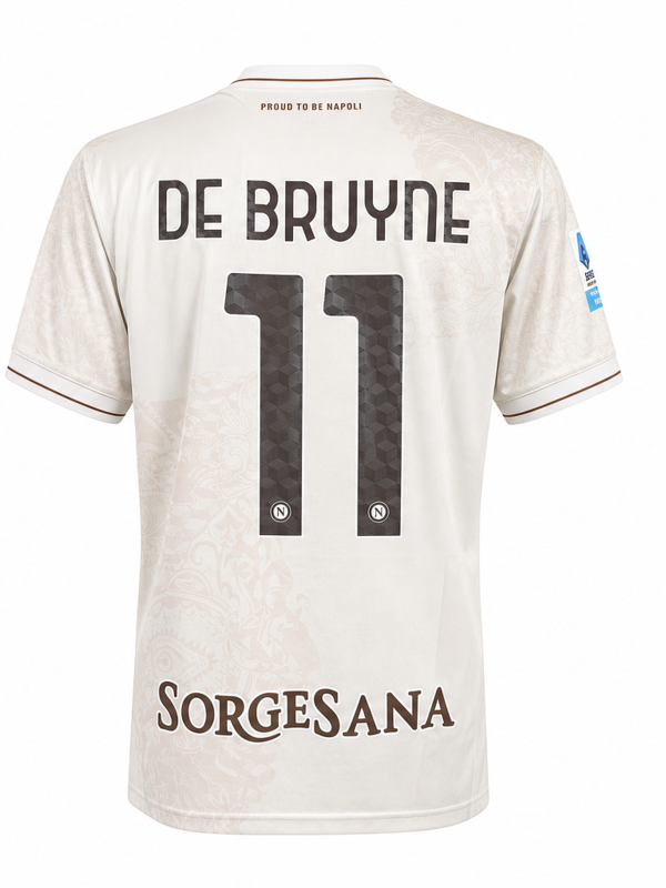 SSC Napoli 2025/26 Away Fan Version Jersey – DE BRUYNE #11