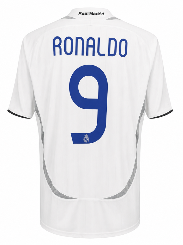 Real Madrid 2006/07 Classic Home Fan Version Jersey – RONALDO #9