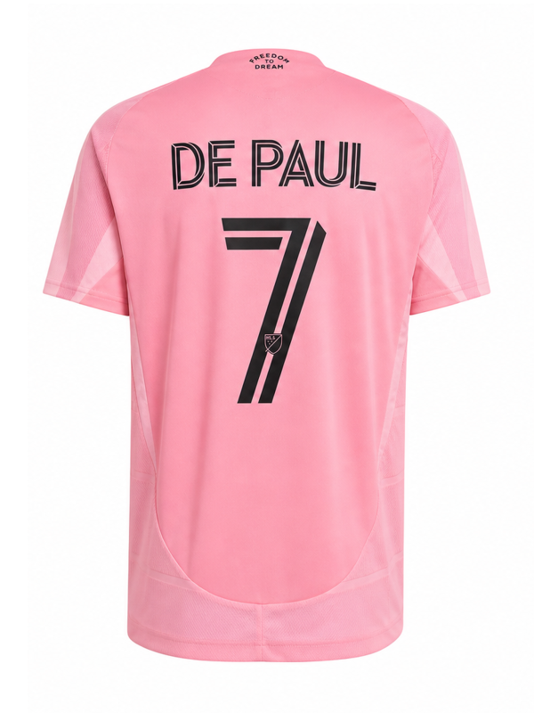 Inter Miami CF 2025/26 Euforia Home Fan Version Jersey – DE PAUL #7
