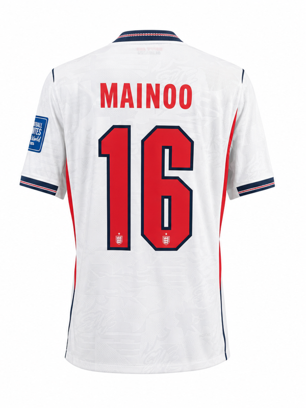 England National Team 2024 Home Fan Version Jersey – MAINOO #16