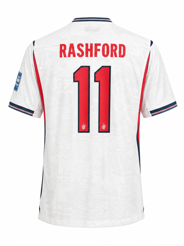England National Team 2024 Home Fan Version Jersey – RASHFORD #11