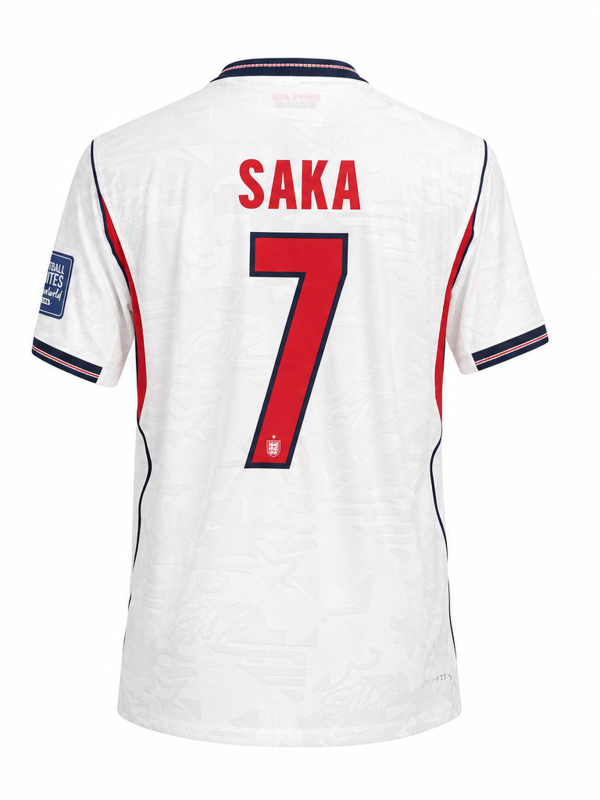 England National Team 2024 Home Fan Version Jersey – SAKA #7