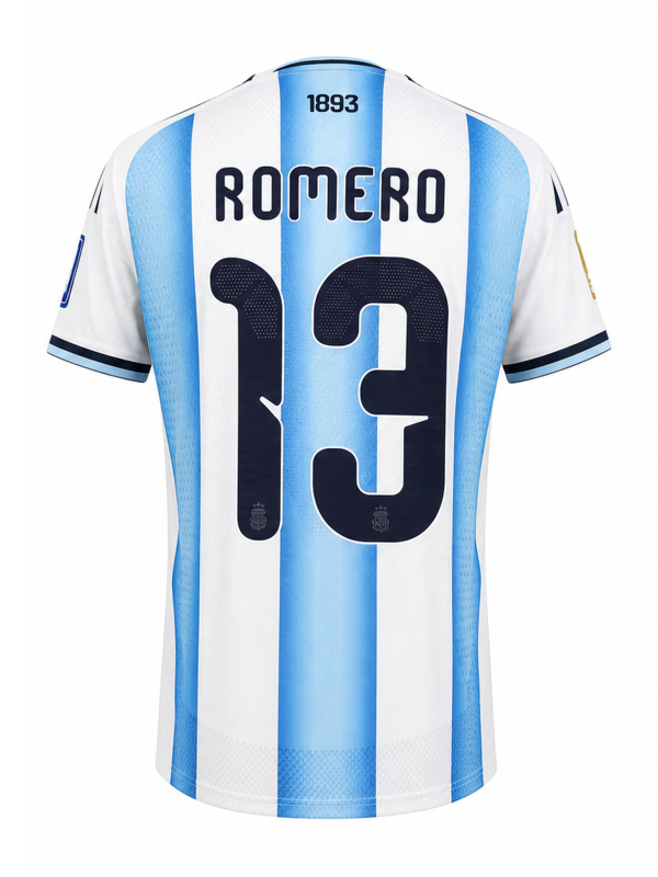 Argentina National Team 2024 Home Fan Version Jersey – ROMERO #13