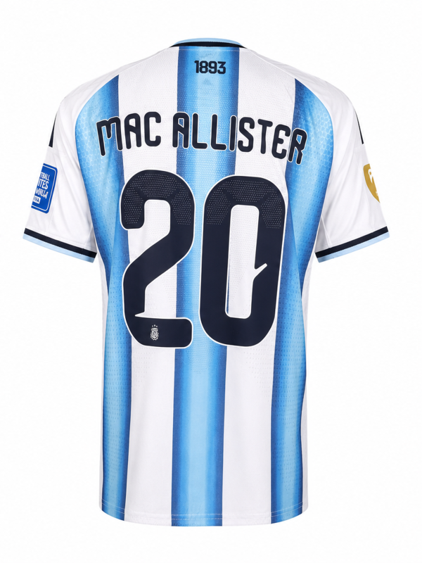 Argentina National Team 2026 Home Fan Version Jersey – MAC ALLISTER #20