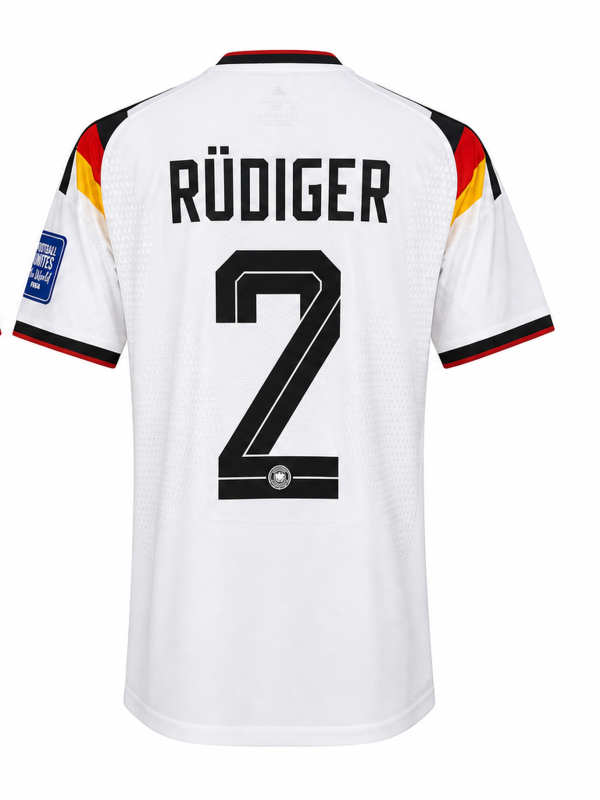 Germany National Team 2014 Classic Home Fan Version Jersey – RÜDIGER #2