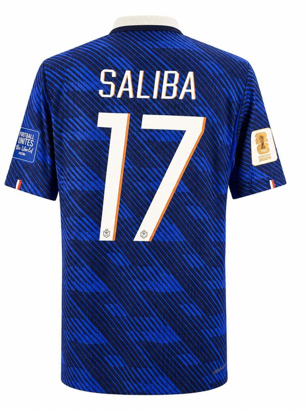 France National Team 2024/25 Home Fan Version Jersey – SALIBA #17