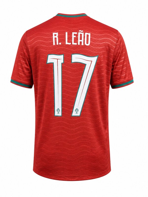Portugal National Team 2025 Home Fan Version Jersey – R. LEÃO #17