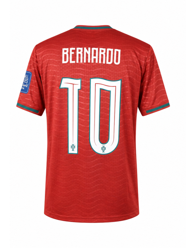 Portugal National Team 2025 Home Fan Version Jersey – BERNARDO #10