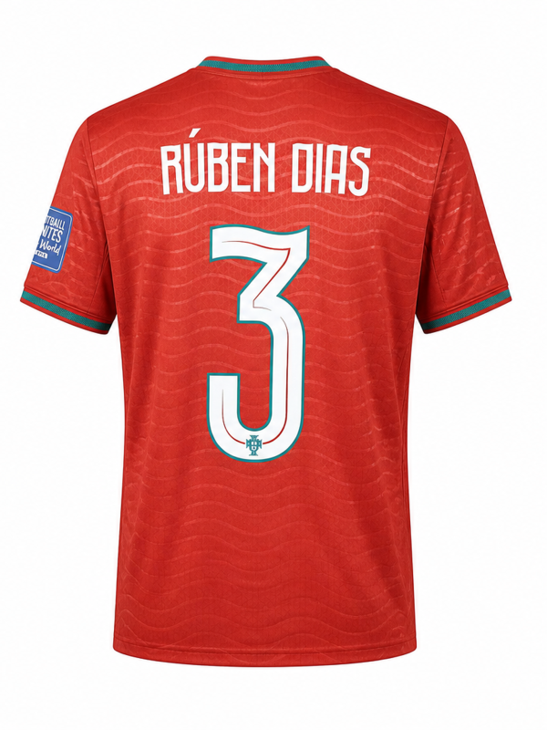 Portugal National Team 2025 Home Fan Version Jersey – RÚBEN DIAS #3
