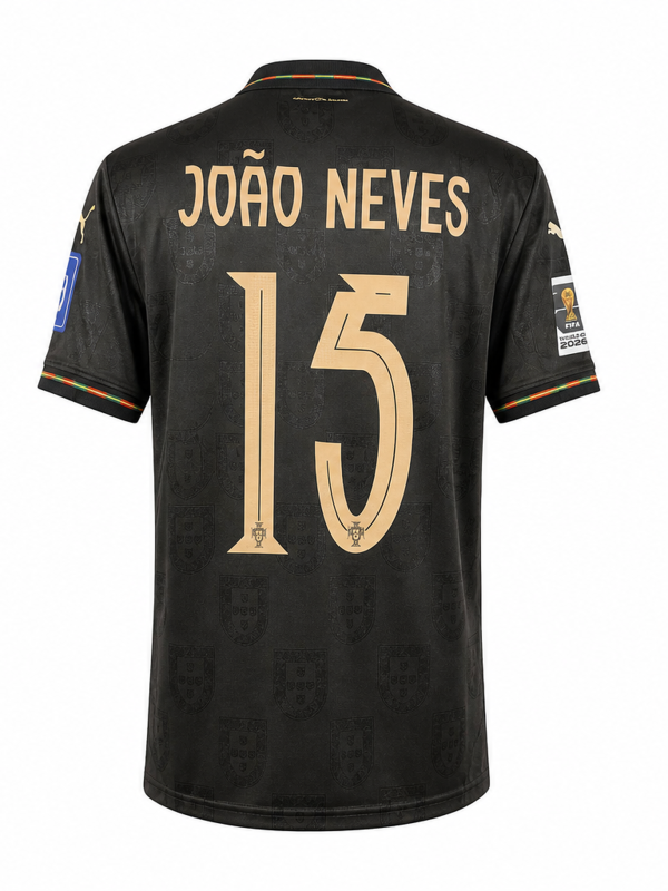 Portugal National Team 2025 Away / Special Fan Version Jersey – JOÃO NEVES #15