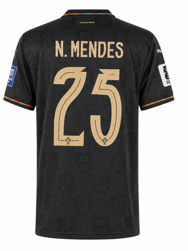 Portugal National Team 2025 Away / Special Fan Version Jersey – N. MENDES #25